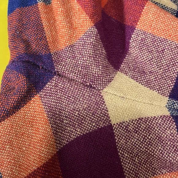 Tami San Fransisco Vintage 60s 70s Wool Plaid Pants Womens 11/12 High Rise - Picture 4 of 7